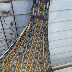 Free People Long Flowy Boho Dress